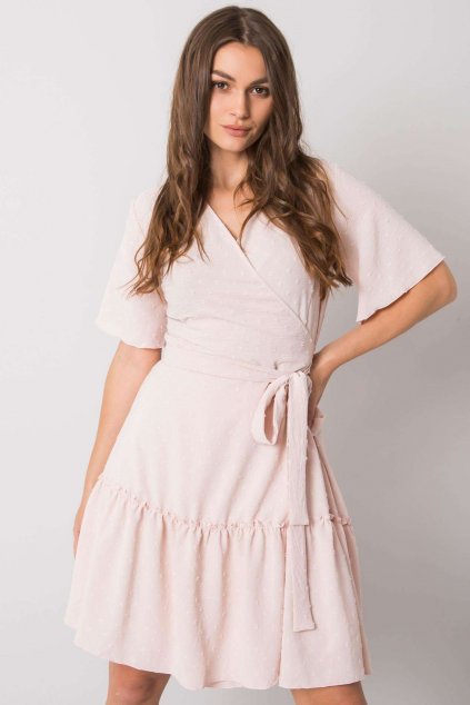 Bavlněné šaty Dalma světle růžové