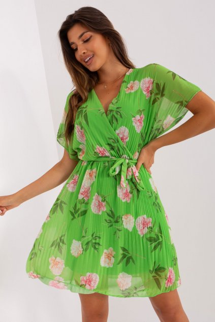 Květované šaty Gaia zelené