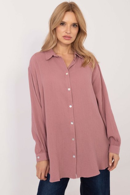 Mušelínová košile Jango dusty pink