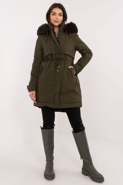 Dámská parka Laris khaki (Velikost S)