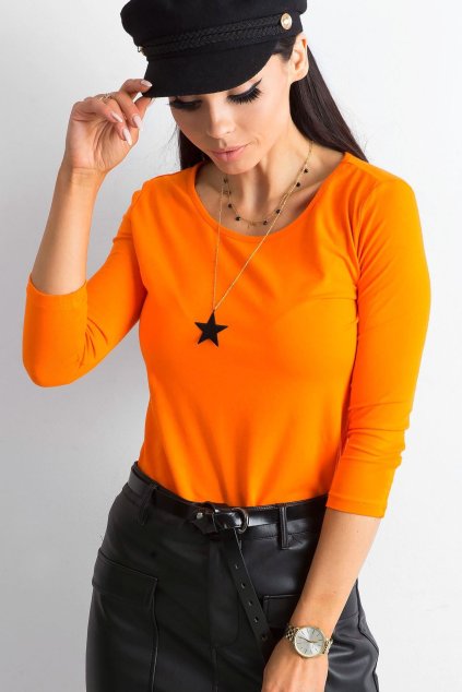 Tričko s dlouhým rukávem oranžové (Velikost XS)