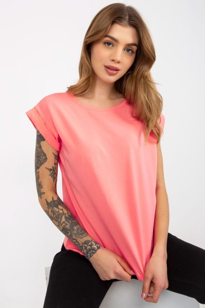 Dámské tričko s krátkým rukávem růžové (Velikost XS)