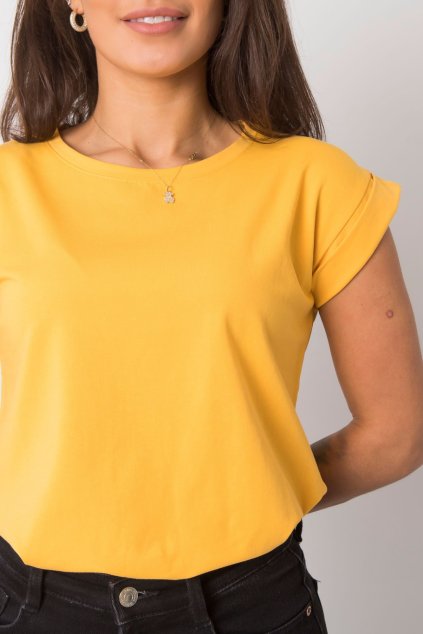 Dámské tričko s krátkým rukávem oranžové (Velikost XS)