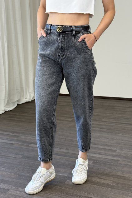 Barelové džíny Drew černé