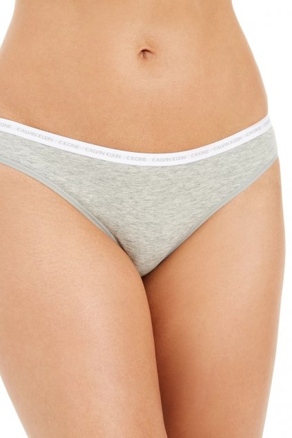 Tanga Calvin Klein CK One Cotton Singles šedá