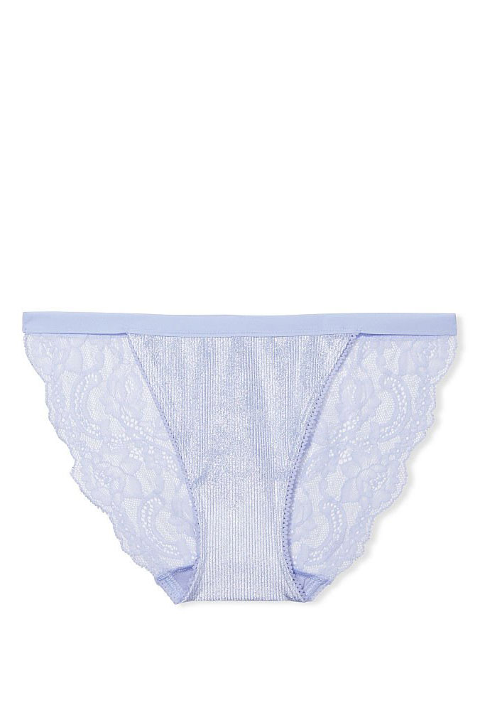 Victoria's Secret Kalhotky Victorias Secret Velvet Bikini Icy Lavendar Velikost: S