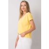 Dámské tričko s výstřihem Ariel žluté