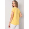 Dámské tričko s výstřihem Ariel žluté