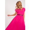 Plisované šaty Denny fuchsiové