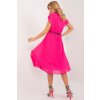 Plisované šaty Denny fuchsiové