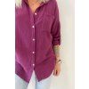 Mušelínová košile plum