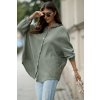 Oversize mušelínová košile Chloe khaki