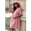Mušelínové šaty Candella dusty pink