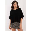Oversize svetřík s 3/4 rukávem černý