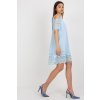 Šaty se zdobením světle modré