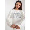 Mikinové šaty s nápisem Ecr-bílé (Velikost UNI)