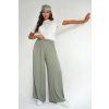Viskózové kalhoty Camilla light khaki