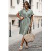 Mušelínové šaty Sevilla light khaki
