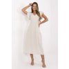 Midi Šaty Selis světle béžové (Velikost UNI)