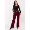 Manžestrové kalhoty s širokými nohavicemi bordó (Velikost UNI)