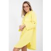 Oversize košilové šaty Nemmi žluté (Velikost UNI)