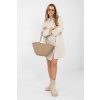Oversize košilové šaty Nemmi béžové (Velikost UNI)