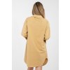 Oversize košilové šaty Nemmi camel (Velikost UNI)