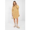 Oversize košilové šaty Nemmi camel (Velikost UNI)