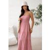 Mušelínové šaty Rosie dusty pink