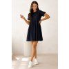 Bavlněné šaty Missy navy blue