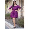 Mušelínové šaty Selena plum