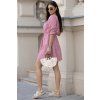 Mušelínové šaty Selena dusty pink