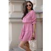 Mušelínové šaty Selena dusty pink