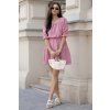 Mušelínové šaty Selena dusty pink