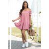 Mušelínové šaty Aurelia dusty pink