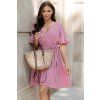 Mušelínové šaty Mirabelle dusty pink