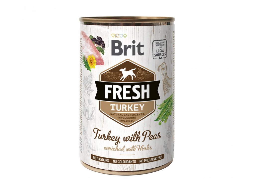 Brit Fresh konz. Turkey with Peas 400 g