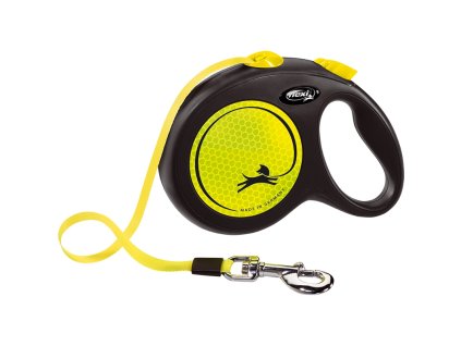 Flexi New Neon L pásek 5 m žluté 50 kg