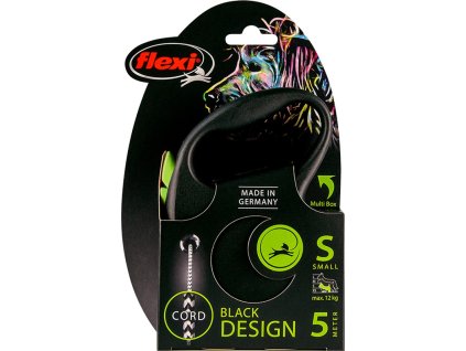 Flexi Black Design S lanko 5 m zelené 12 kg