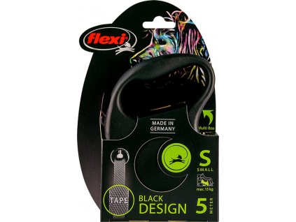 Flexi Black Design S pásek 5 m černé 15 kg