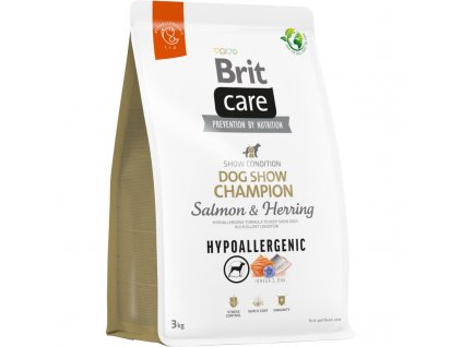 Brit Care Dog Hypoallergenic Dog Show Champion Salmon+Herring 3 kg