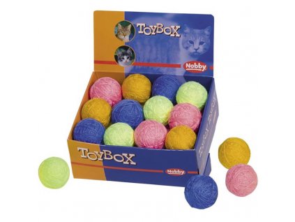 Hračka cat vlněná koule 5cm display Nobby 24ks