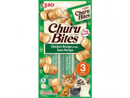 Inaba Churu Bites cat snack kuře, tuňák 3x10g