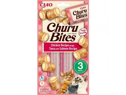 Inaba Churu Bites cat snack kuře,tuňák,losos 3x10g