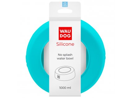 WAUDOG Silicone No Splash miska 1 l modrá