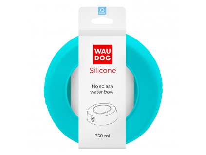 WAUDOG Silicone No Splash miska 0,75 l modrá