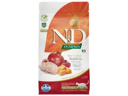 N&D Grain Free Adult Pumpkin Neutered Quail & Pomegranate 0,3 kg