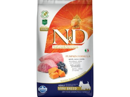 N&D Grain Free Dog Adult Mini Pumpkin Lamb & Blueberry 2,5 kg