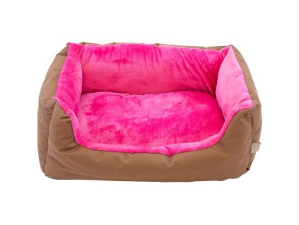 Pelech obdélník Rina hnědá růžová