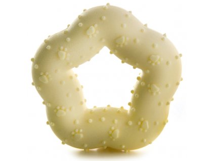 Hračka TPR hvězda 7,5cm žlutá JK Animals